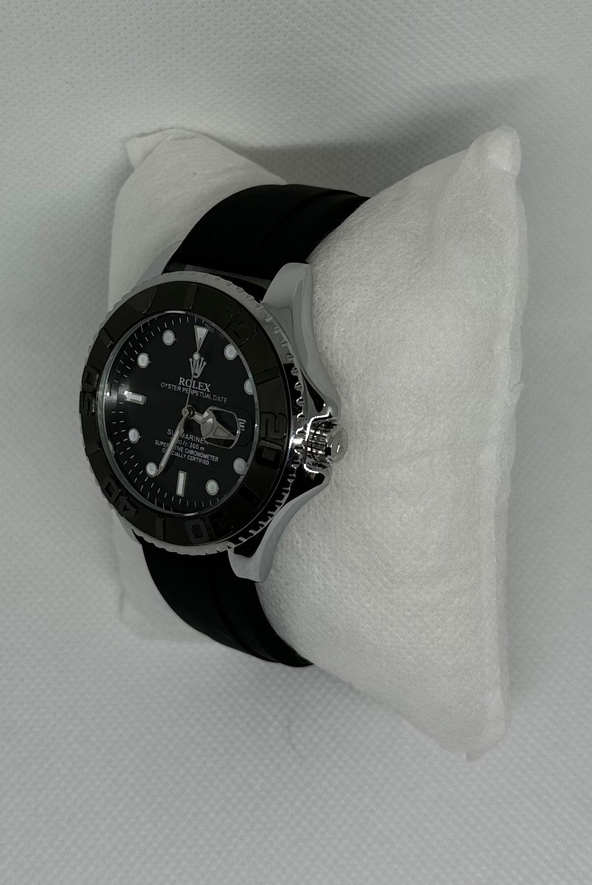 ROLEX SUBMARINE 41 MM DIAMETRE BLACK INTEGRATED RUBBER STRAP